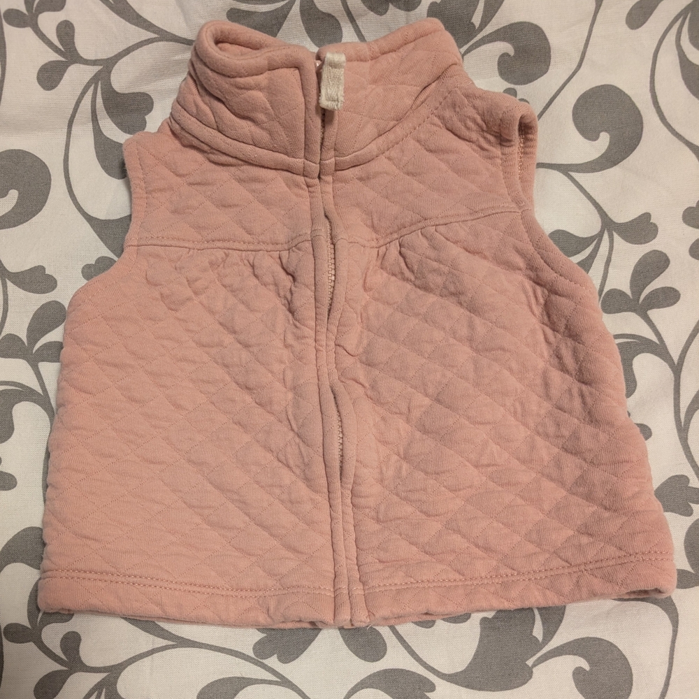 ✨5/$10✨Carter's Quilted Light Pink Vest